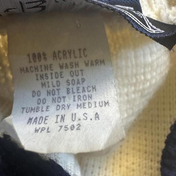 Vintage Jj Browne 80’s/90’sPreppy Floral mixed media Sweater sz L - Picture 4 of 6